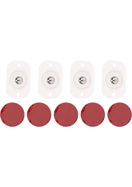 360° Dönen Tekerlekler Mini Döner Tekerler Tekerlekler, Mobilya Için Üniversal Tekerlekler Çeşitli Saklama Kutuları (16 Pc) (Yurt Dışından)