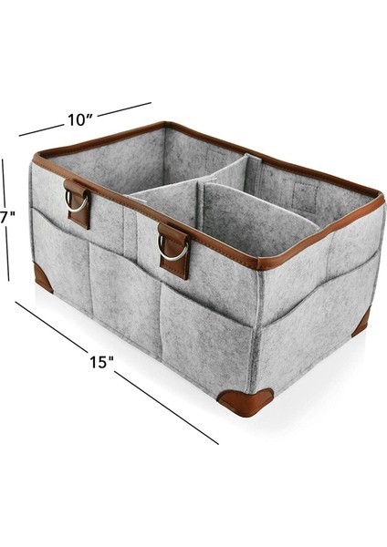5x Bebek Bezi Organizatör Taşınabilir Depolama Sepeti Kreş Değiştirme Masası ve Araba Için Temel Çanta (Yurt Dışından) modelleri