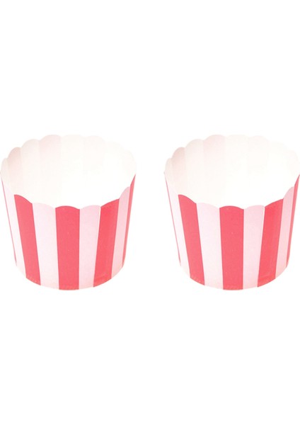 100X Cupcake Kağıt Kek Kutusu Pişirme Bardak Astar Muffin Mutfak Pişirme Kırmızı (Yurt Dışından)