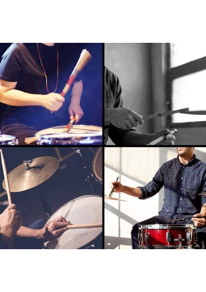 Baget Seti, 5A Akçaağaç Ahşap Bagetler, Davul Çubukları Fırçalar, Geri Çekilebilir Tambur Tel Fırçalar, Çantalı Tambur Sönümleyiciler (Yurt Dışından) fiyatları