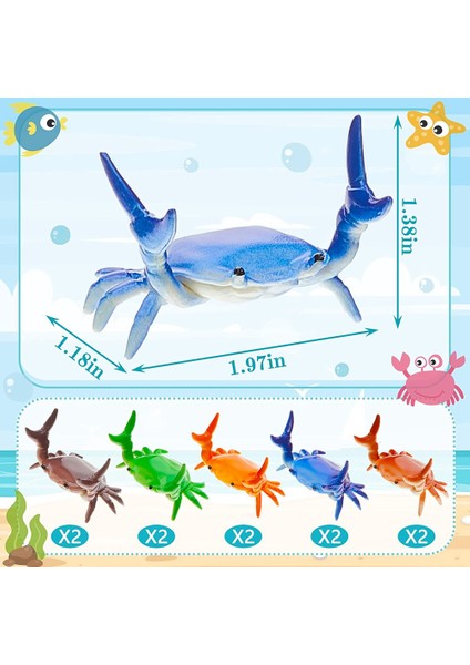 10 Adet Yengeç Kalemlik Sevimli Kalem Depolama Rafı Tek Kalem Depolama Ofis Masası Ekran Süslemeleri Kırtasiye Hediye (Yurt Dışından) fiyatları