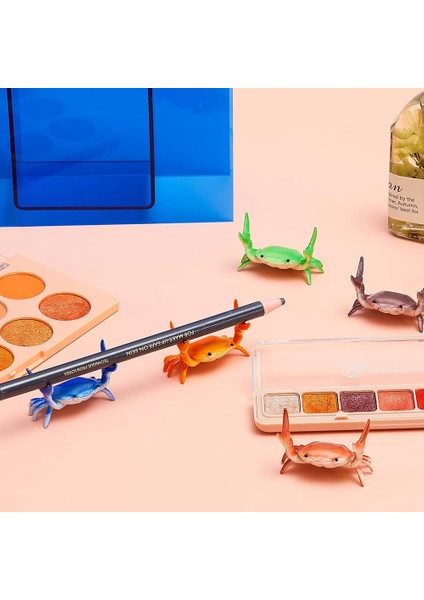 10 Adet Yengeç Kalemlik Sevimli Kalem Depolama Rafı Tek Kalem Depolama Ofis Masası Ekran Süslemeleri Kırtasiye Hediye (Yurt Dışından) modelleri