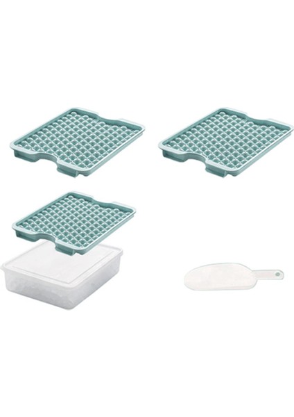 Kapaklı ve Saklama Kutulu Mini Buz Hokeyi Tepsisi Buz Kaşığı, Mini Buz Makinesi, Kahve Içeceklerini Soğutmak Için Ezilmiş Buz Tepsisi (Yurt Dışından)