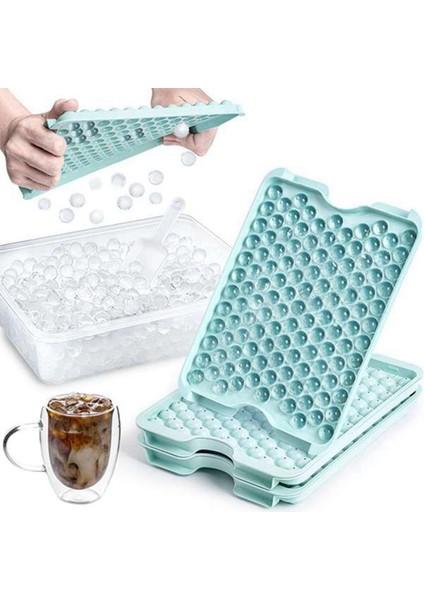 Kapaklı ve Saklama Kutulu Mini Buz Hokeyi Tepsisi Buz Kaşığı, Mini Buz Makinesi, Kahve Içeceklerini Soğutmak Için Ezilmiş Buz Tepsisi (Yurt Dışından) modelleri