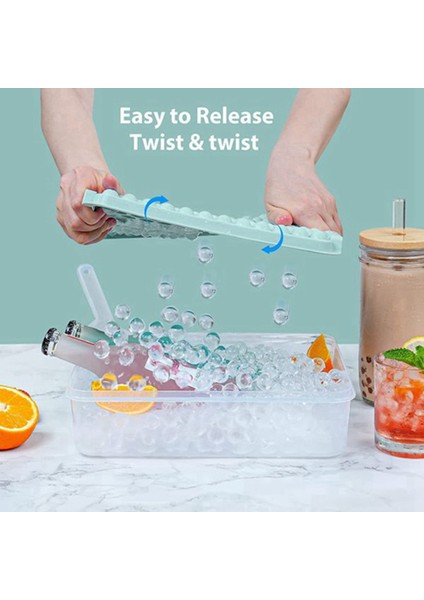 Kapaklı ve Saklama Kutulu Mini Buz Hokeyi Tepsisi Buz Kaşığı, Mini Buz Makinesi, Kahve Içeceklerini Soğutmak Için Ezilmiş Buz Tepsisi (Yurt Dışından) fırsatları