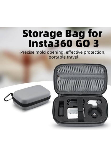 Go 3 Için Saklama Çantası Vücut Taşıma Çantası Eylem Kamera Çantası Spor Kamera Aksesuarlarını Koruyun (Yurt Dışından)