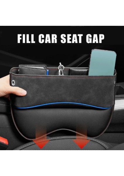 Siyah Araba Çatlak Organizatör Araba Çatlak Dekoratif Saklama Kutusu Dolgu Organizatör Çatlak Saklama Kutusu Araba Malzemeleri (Yurt Dışından) fiyatları