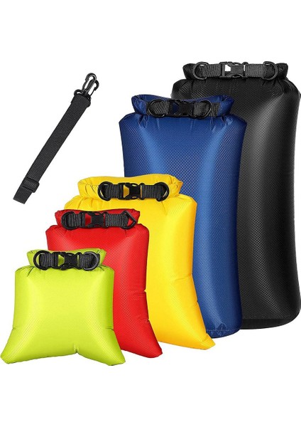 6 Adet Su Geçirmez Kuru Çanta Seti Kayak Botla, Kuru Çanta Açık Saklama Torbaları Kano Kamp Yüzme Yürüyüş Için, Rastgele (Yurt Dışından)