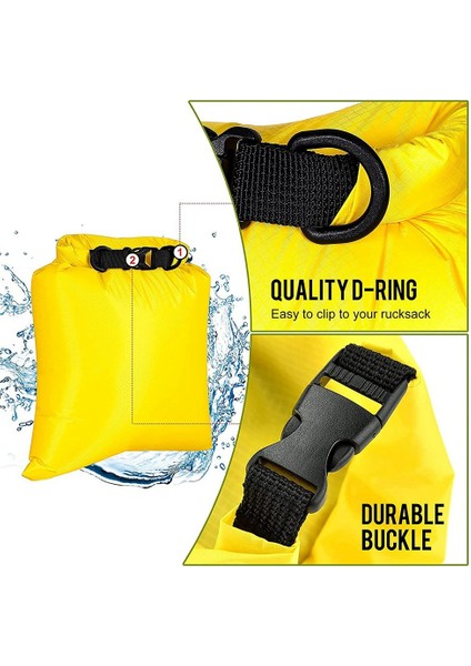 6 Adet Su Geçirmez Kuru Çanta Seti Kayak Botla, Kuru Çanta Açık Saklama Torbaları Kano Kamp Yüzme Yürüyüş Için, Rastgele (Yurt Dışından) modelleri