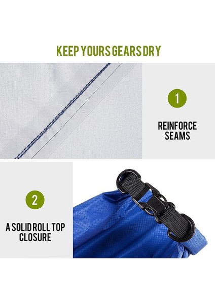 6 Adet Su Geçirmez Kuru Çanta Seti Kayak Botla, Kuru Çanta Açık Saklama Torbaları Kano Kamp Yüzme Yürüyüş Için, Rastgele (Yurt Dışından) fırsatları