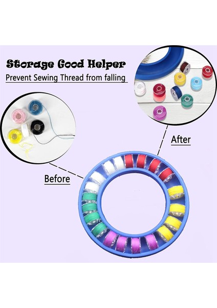 8 Adet Silikon Bobin Koruyucuları Yuvarlak Bobin Tutucular Metal ve Dikiş Aracı Depolama Halkası Organizatörleri (Yurt Dışından) fırsatları