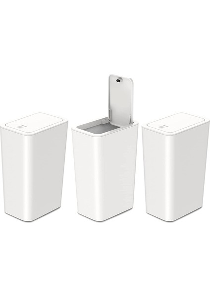 2,6 Galon / 10 Litre Kapaklı Küçük Çöp Kovası, Kapaklı Çöp Kovası, Banyo, Mutfak, Yatak Odası Için Çöp Sepeti (Yurt Dışından)