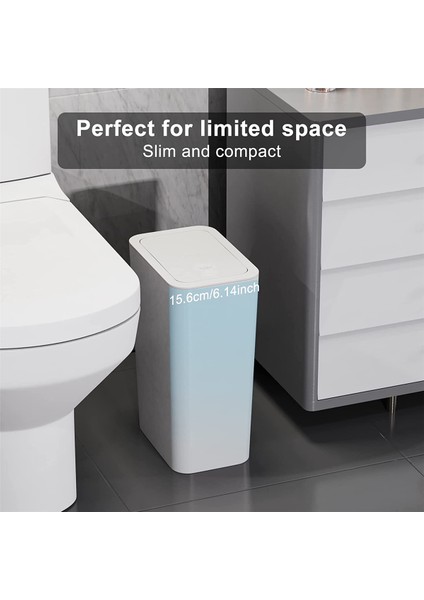 2,6 Galon / 10 Litre Kapaklı Küçük Çöp Kovası, Kapaklı Çöp Kovası, Banyo, Mutfak, Yatak Odası Için Çöp Sepeti (Yurt Dışından) modelleri