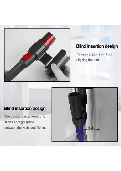 V7 V8 V10 V11 V12 V15 Akülü Elektrikli Süpürge Için 2 Çift Vantuz Fırça Tutucu (Yurt Dışından) modelleri