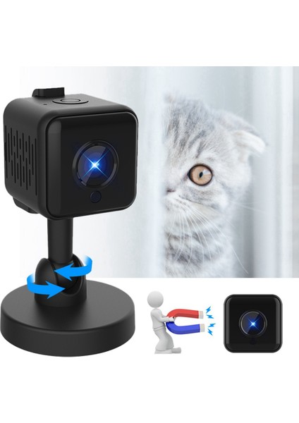 SQ30 Hd Spor Kamera Wifi Izleme Gece Görüşü 1080P Akıllı Uzaktan Hafıza Kartı Olmadan (Yurt Dışından)