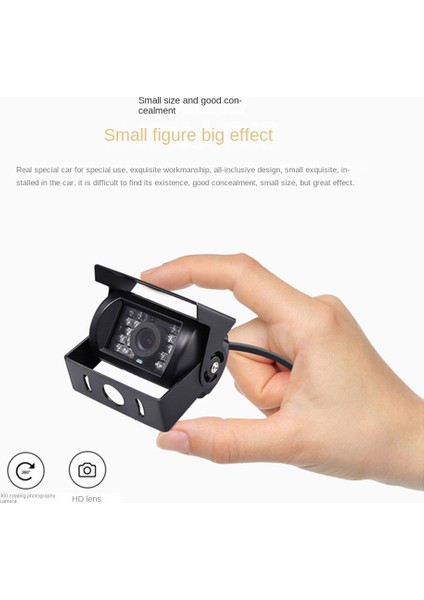 Su Geçirmez 18 LED Araç Dikiz Geri Geri Park Yedekleme Kamerası Ir Gece Görüş 12V 24V Otobüs Kamyon Karavan Van(A) (Yurt Dışından) modelleri