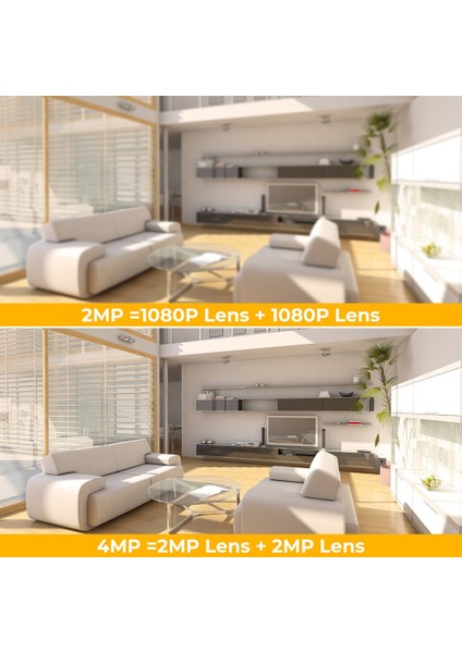 4mp Wifi Kamera Çift Ekran Hareket Algılama Iki Yönlü Ses Kapalı 4mp Mini Ptz Güvenlik Ip Kamera Bebek Monitörü Abd Tak (Yurt Dışından)