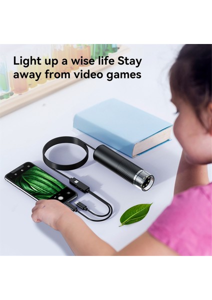 El Dijital Mikroskop Kamera 50X-1600X USB Cep Mikroskopları Kamera, Ios Android Için 8 Ayarlanabilir LED ile (Yurt Dışından)