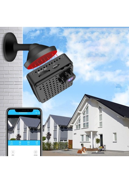 Ultra Hd 1080P Kamera Doğa Sporları Hava Fotoğrafçılığı Arka Klip Kamera Güvenlik Izleme Kablosuz 2.4ghz Wifi Kamera (Yurt Dışından)