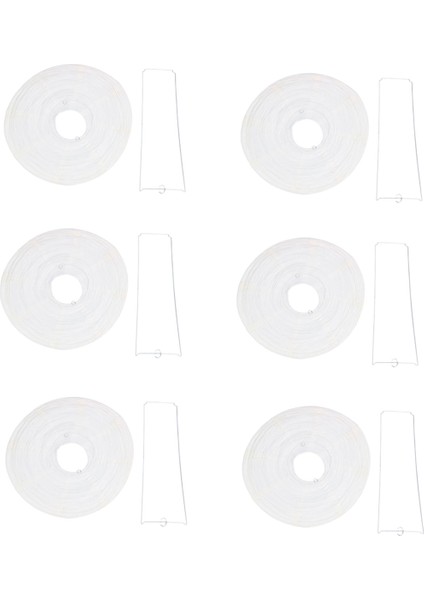 Parti Düğünü Için 6 x Çin Japon Kağıt Fener Abajur, 40CM (16 Inç) Kremsi-Beyaz (Yurt Dışından) fiyatları