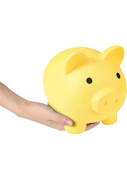 2x Kumbara, Kırılmaz Plastik Para Bankası, Kız ve Erkek Çocuklara Özel Kumbara, Doğum Günü Için Pratik Hediyeler (Sarı) (Yurt Dışından)