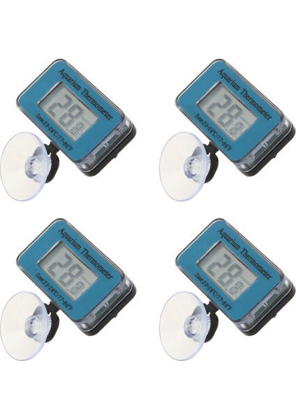 4x Akvaryum/balık Tankı Suya Dalgıç Su Geçirmez Dijital LCD Termometre (Yurt Dışından)