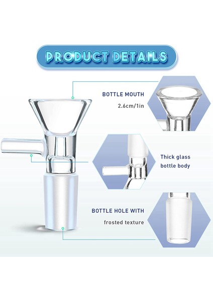 24 Adet Cam Huni 14MM Erkek Cam Huni Adaptörü El Yapımı Şeffaf Kase Tutucu Şeffaf Cam Huni Kase Tutucu (Yurt Dışından) fırsatları