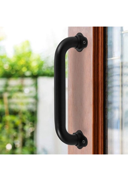 2 Adet 10 Inç Metal Endüstriyel Boru Duvar Küpeşte-Boru Ahır Kapı Çekme Kolu, Merdiven Basamakları Küpeşte (Yurt Dışından)