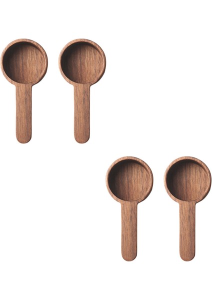 Ahşap Ölçüm Kaşığı Seti Mutfak Ölçüm Kaşıkları Çay Kahve Kaşığı Şeker Baharat Ölçü Kaşığı Ölçüm Araçları, 4 Adet (Yurt Dışından)
