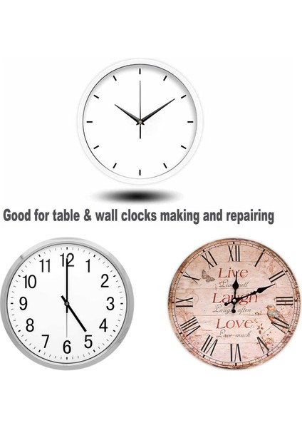 5 Takım 32MM Uzun Şaft Dıy Kuvars Saat Hareketi Mekanizması 5 Farklı Çift Eller Duvar Saati Tamir Parçaları (Yurt Dışından) modelleri