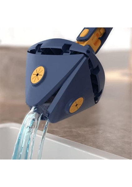 2x 360° Dönen Ayarlanabilir Temizlik Paspası, Kuru ve Islak Için Otomatik Su Sıkma Fonksiyonlu Temizlik Paspası, Mavi (Yurt Dışından) fiyatları