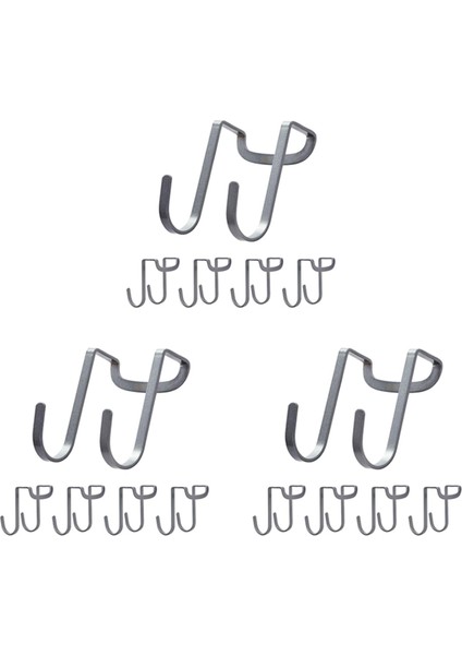 Dolap Üstü Kanca, Paslanmaz Çelik Çoklu Kullanım S Şekilli Dolap Üzeri Askılı Kapı Kancaları Mutfakta Kullanım (15'li Paket) (Yurt Dışından)