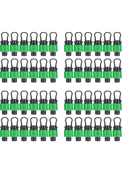 48X Damla Sulama Boru Uç Kapağı Fişi 1/2 Inç Uç Kapağı Bağlantısı, 16MM Damlama Bantlı Boru Yağmurlama Sistemi ile (Yurt Dışından) fiyatları