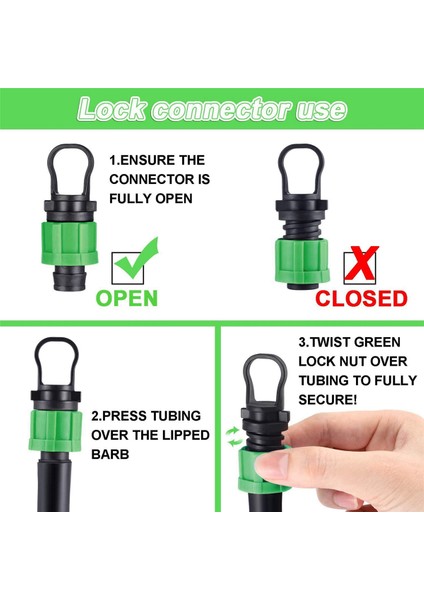 48X Damla Sulama Boru Uç Kapağı Fişi 1/2 Inç Uç Kapağı Bağlantısı, 16MM Damlama Bantlı Boru Yağmurlama Sistemi ile (Yurt Dışından) fırsatları