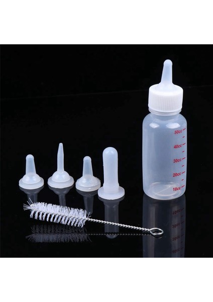 2x Pet Biberon Kitleri Yenidoğan Yavru Kediler, Yavru Köpekler, Tavşanlar, Küçük Hayvanlar Için Yedek Meme Biberonu (Yurt Dışından)