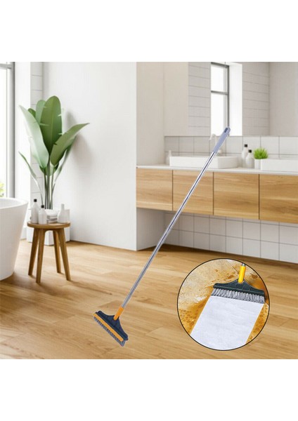 2x 2'si 1 Arada Ev Mutfak Zemin Fırçalama Fırçası 120° Dönen Banyo Fırçası - Sarı Yeşil (Yurt Dışından) fırsatları