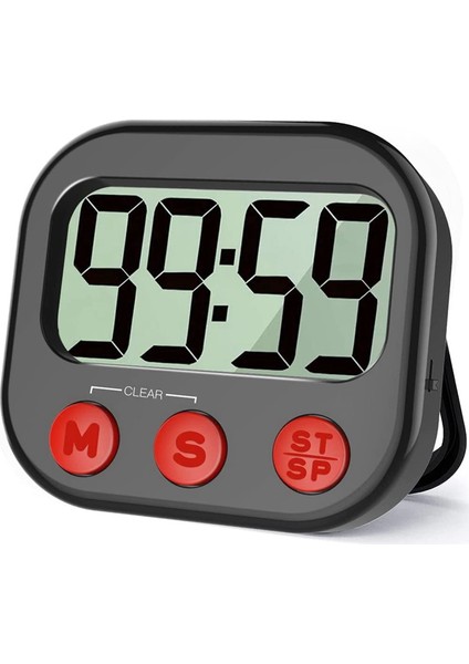 2x Mutfak Zamanlayıcı, Dijital Görsel Zamanlayıcı Manyetik Saat Kronometre Geri Sayım Sayacı, Pişirme Için LCD Ekran (Yurt Dışından) modelleri