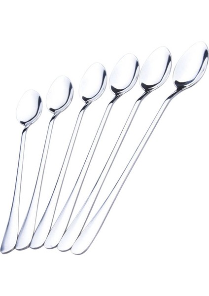 18 Adet Uzun Saplı Paslanmaz Çelik Çay Kahve Kaşığı Dondurma Çatal Bıçak Takımı (Yurt Dışından) fiyatları
