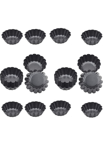 28 Paket Yumurta Tart Kalıbı Pişirme Kapları, Yapışmaz Çiçek Muffin Kutusu, Yeniden Kullanılabilir Cupcake Tart Kalıbı, Karbon Çelik Tartlet Tenekeleri (Yurt Dışından) fiyatları