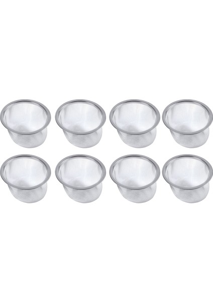 8x Çaydanlık Çapı 80MM Metal Örgü Çay Yaprağı Baharat Süzgeç Sepeti (Yurt Dışından)