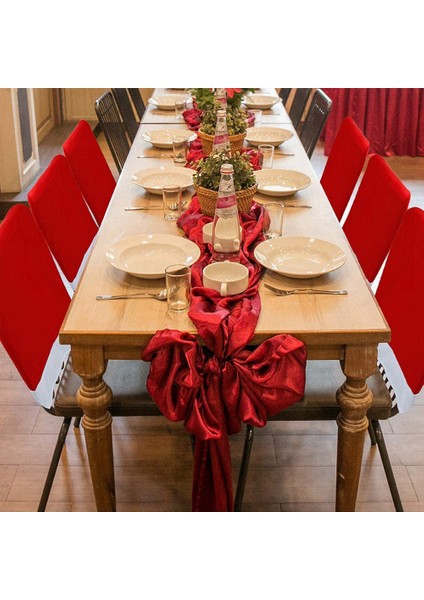 12 Adet Noel Sandalye Yemek Odası Tatil Noel Süslemeleri Kırmızı Için Noel Baba Şapkası Sandalye Kapakları Kapakları (Yurt Dışından) modelleri
