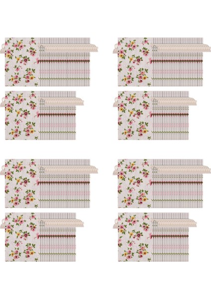 200 Adet Çiçek Çuval Bezi Ipli Çanta, Keten Hediye Çantası Ambalaj Depolama Keten Takı Torbalar Çuval 5.5x3.9 Inç (Yurt Dışından)