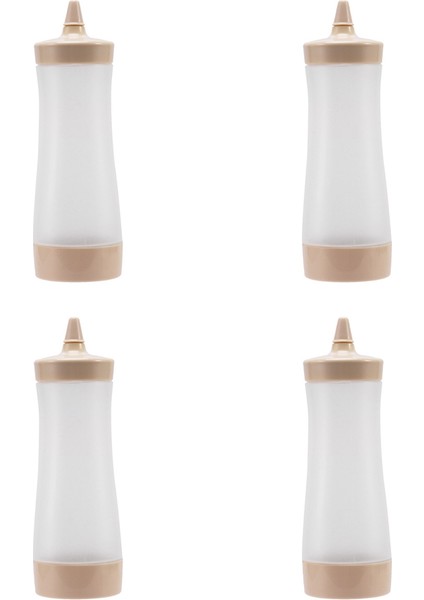 4x Sıkılabilir Şişe Mutfak Teknesi Plastik Sos Sirke Yağı Ketçap Şişe Çeşni Dağıtıcı (Yurt Dışından) fiyatları