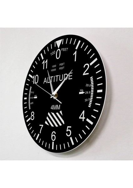 2x Altimetre Duvar Saati Takip Pilot Hava Uçağı Yükseklik Ölçümü Modern Duvar Saati Klasik Enstrüman Ev Dekor (Yurt Dışından) modelleri