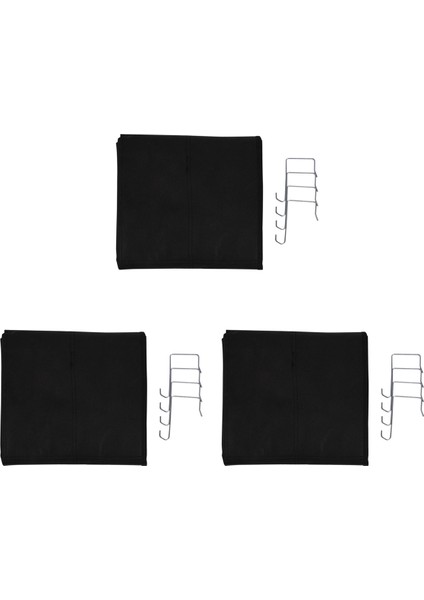 3x Kapı Üzeri Ayakkabı Organizatörü, Temizle Asılı Ayakkabı Rafı, Kumaş Dolap Ayakkabı Organizatör Saklama Çantası 24 Örgü Cepler (Yurt Dışından)