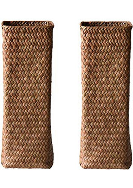 2x Rattan Çiçek Vazo Bambu Sepetleri Dekorasyon Vazolar Çiçek Meyve Sepeti Çiçek Vazo Ev Dekor Için Uzun Vazolar Kahverengi (Yurt Dışından)