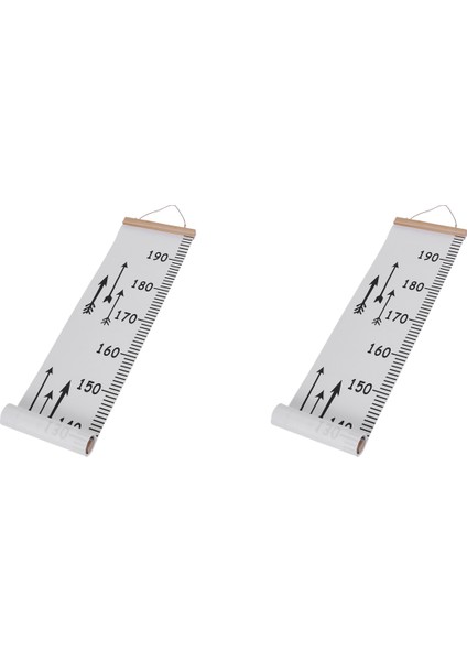 2x Çocuk Çocuk Büyüme Tablosu Yükseklik Cetvel Duvar Sticker Cetvel Büyüme Tablosu Duvar Çıkartması Yükseklik Ölçümü Etiket Hediye (Yurt Dışından)