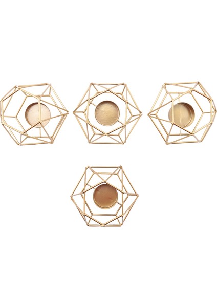 12 Adet Metal Geometrik Tasarım Çay Işık Adak Mumlukları, Içi Boş Mumluklar (Yurt Dışından) fırsatları