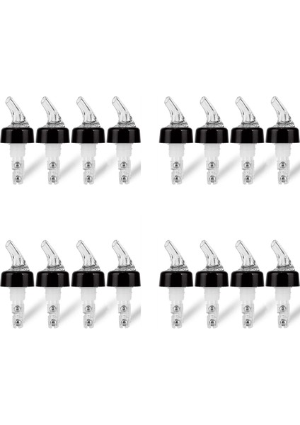 16 Adet 1 Oz Otomatik Ölçülü Şişe Dökücü - Ruh Ölçü Dökücü Içecekler Şarap Kokteyl Dağıtıcı Ev Bar Araçları (Yurt Dışından)