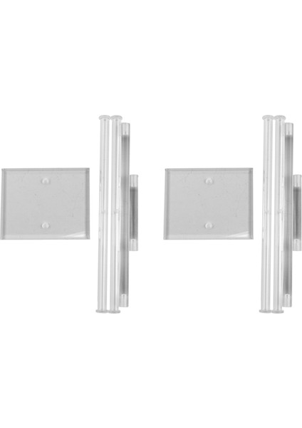 2x Şeffaf Akrilik Yuvarlak Bilezik Ekran Tutucu 2 Katmanlı T-Bar Takı Ekran Bilezik Ekran Tutucu Standı (Yurt Dışından)